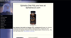 Desktop Screenshot of ephedra123.com